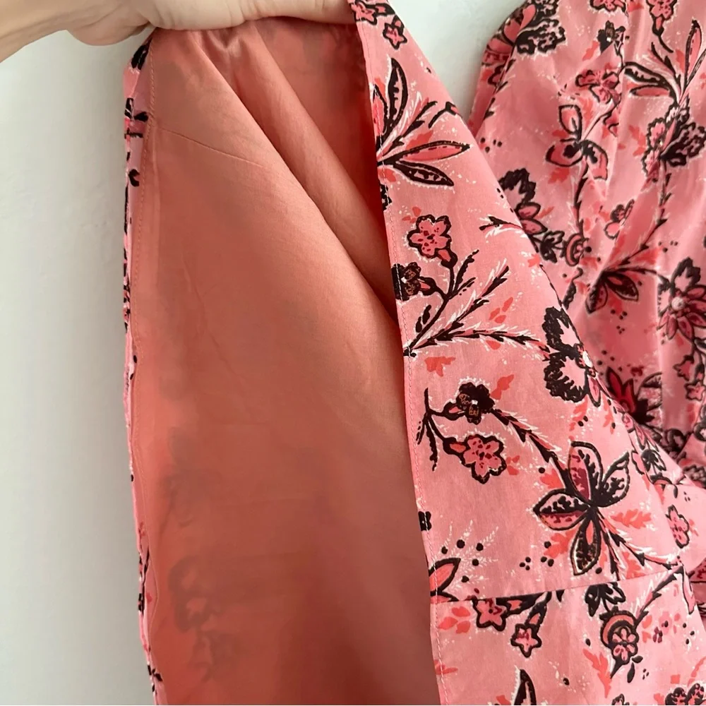 Derek Lam 10 Amelia Floral Gathered Mini Dress Size 2 - Picture 4 of 10